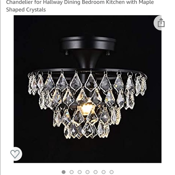 Crystal Look Light Chandelier - Picture 4 of 10